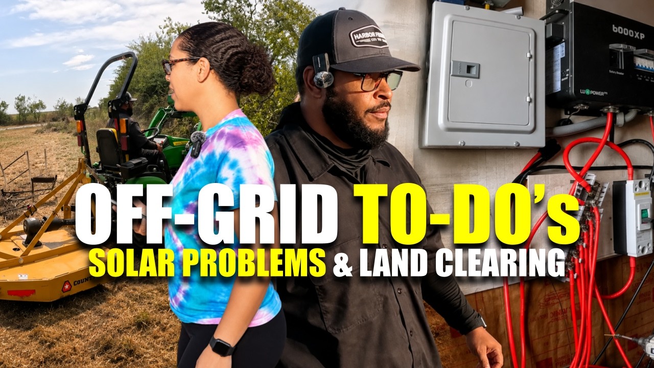 Off Grid Homestead Chores | Solar Problems, Landscaping & RV Updates