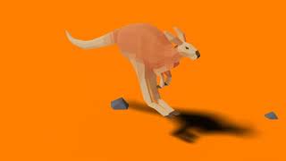 Low Poly Kangaroo [Blender Animation]