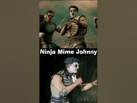Ninja Mime Johnny Cage MK1 Vs MK11 (Mortal Kombat 1 Ninja Mime Johnny ...