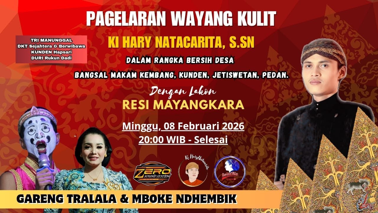 LIVE Ki Hary Nata Carita / Bt Gareng Tralal & Mboke Ndembik / Bersih Desa Kunden, Jetiswetan, Pedan