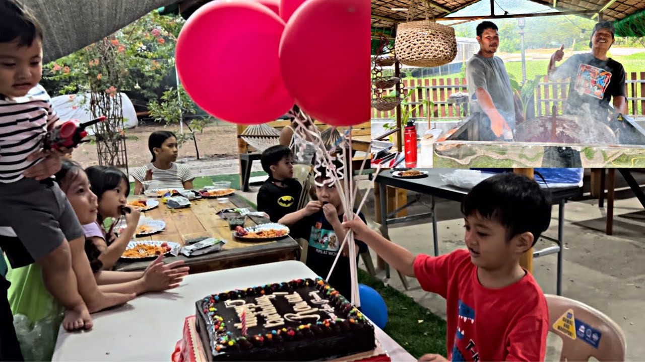Happy 5th Birthday Rowan! + Outdoor cooking- Ubeng Halaya😋