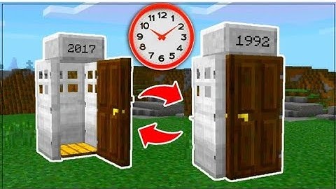 HOW TO MAKE TIME MACHINE IN MINECRAFT POCKET EDITION | time machine in Minecraft pocket edition