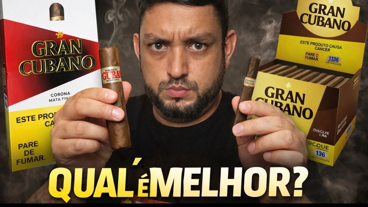 Cigarrilha ou Charuto? Gran Cubano na Prática Tabacaria atacado e Varejo Produto que vende Muito