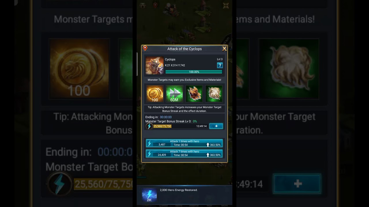 Game of king the blood throne killing special monster cyclops