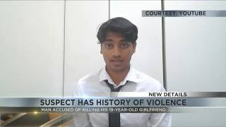 Report reveals suspect had a history of violence before UA student s death