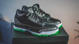 jordan 3 golf green glow