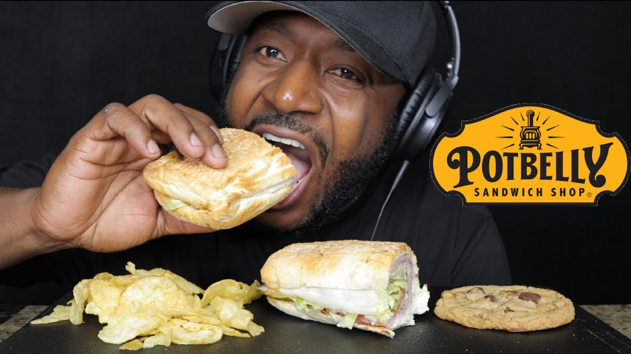 ASMR EATING A WRECK FROM POTBELLY SANDWICH SHOP, POTATO CHIPS & A SMORES COOKIE (NO TALKING) TCASMR