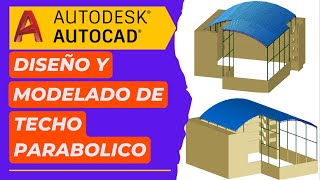 COMO DIBUJAR UN TECHO PARA BOLICO(NAVE INDSUTRIAL)🤯 EN AUTCAD 3D😎PASO A PASO🔥⚒💻-PARTE 1 🌟 screenshot 2