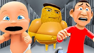 Baby and Daddy Escape GEGAGEDIGEDAGEDAGO Prison! screenshot 4