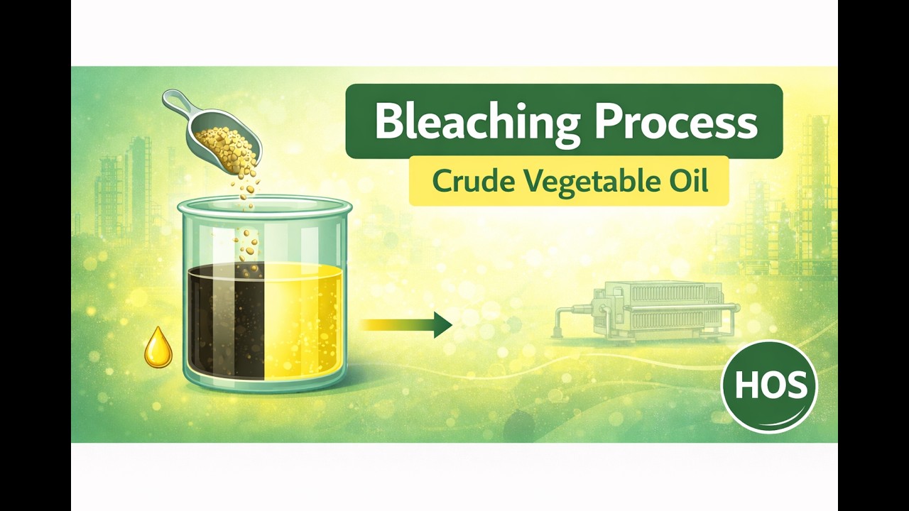 How to Bleach Crude Vegetable Oil | Oil Refining Explained - YouTube