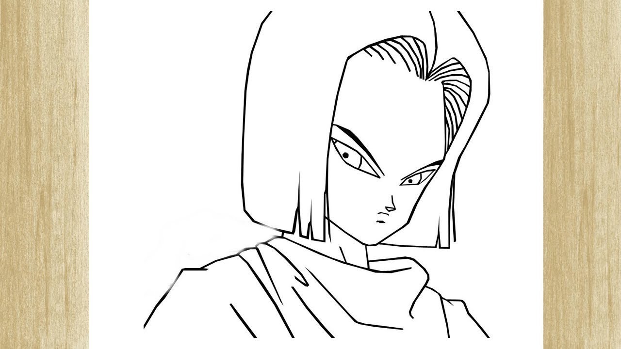 HOW TO DRAW ANDROID 17 FROM DRAGON BALL Z /// COMO DESENHAR O ANDROIDE 17  DE DRAGON BALL Z 