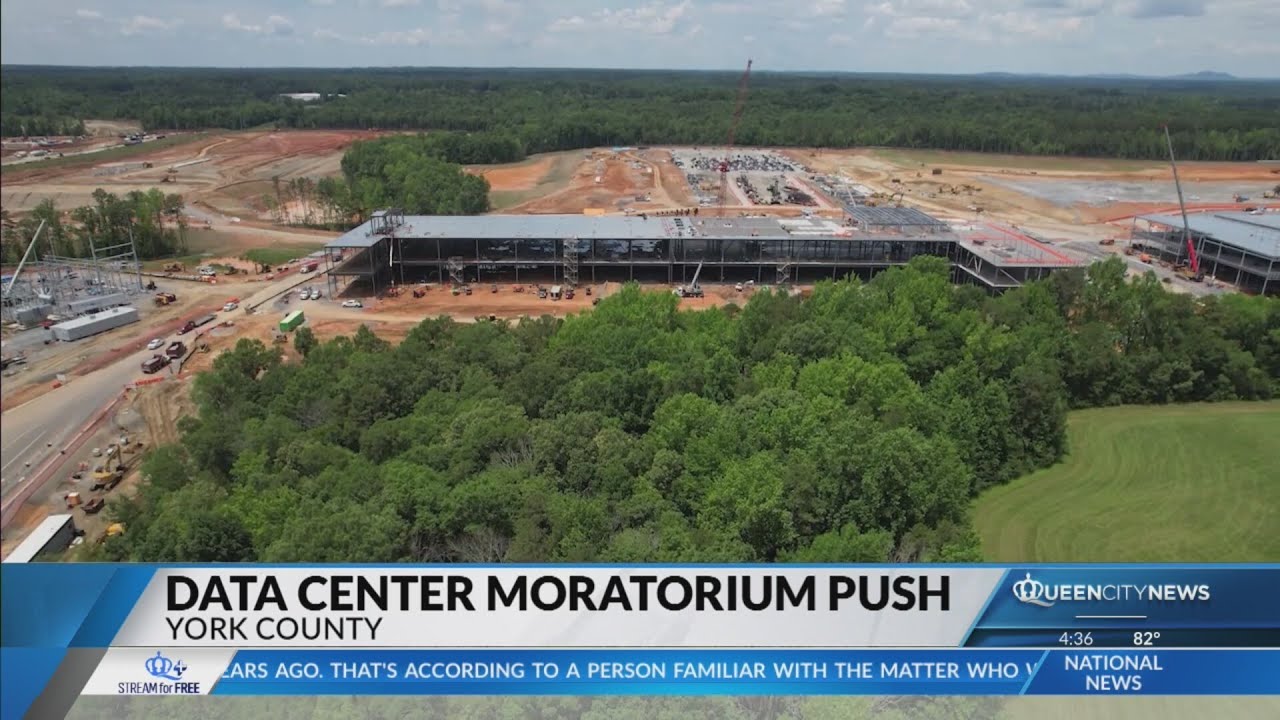 Push for data center moratorium in York County - YouTube
