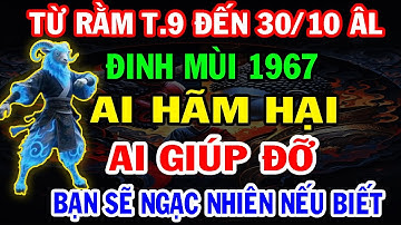 Ai Hãm Hại, Ai Giúp Đỡ Người Tuổi Đinh Mùi 1967 Từ Rằm Tháng 9, Đến 30 Tháng 10 Âm 2025?
