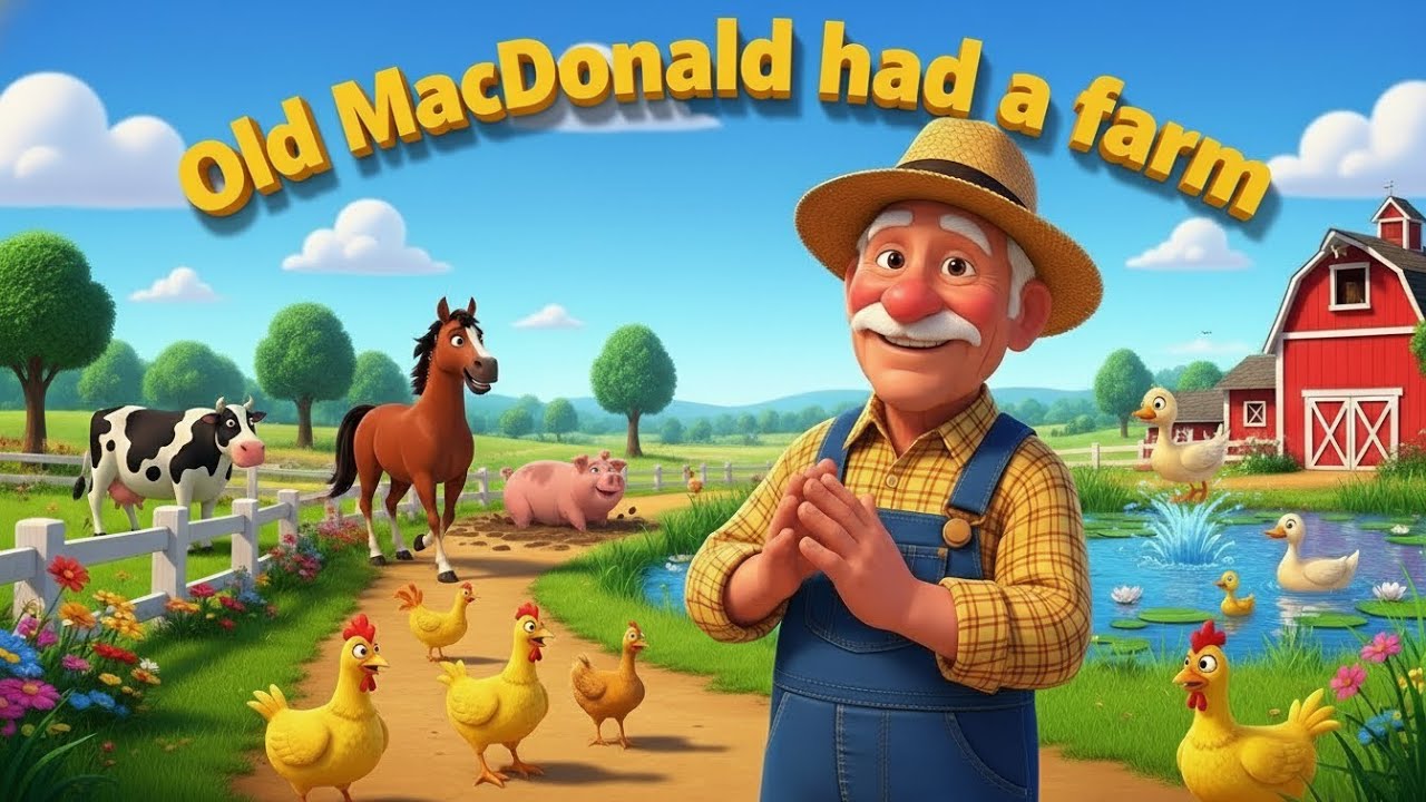 Old MacDonald Had a Farm |  Animals Songs for Kids | Nursery Rhymes