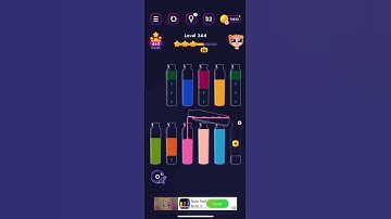 Get Color: Color Sorting Game | Level 344 | NO REVERTS #mobilegame #gaming  #gameplay