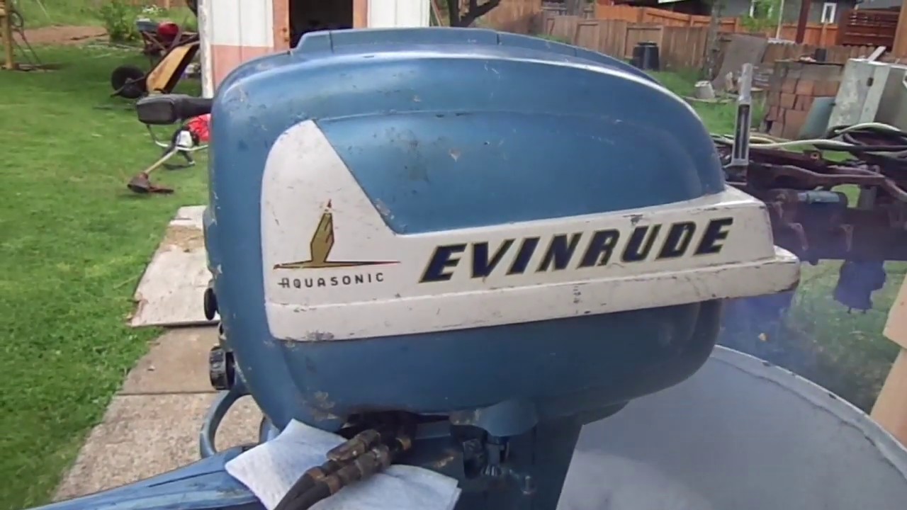 1955 Evinrude Fleetwin Leaking Fuel Line Connector YouTube