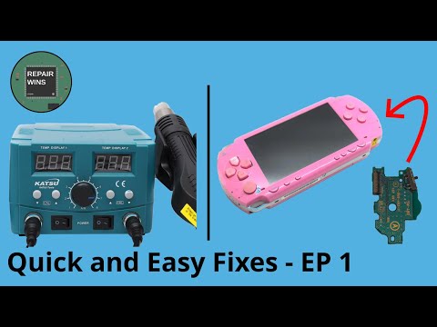 PSP 1000 Power Switch Repair and Minor Soldering Station Repair