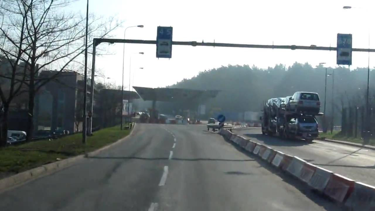 Autobahn Grenzübergang A12 Frankfurt/Oder Oderbrücke nach Polen YouTube