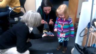 User-testing WebRover1's new child-friendly touch interface