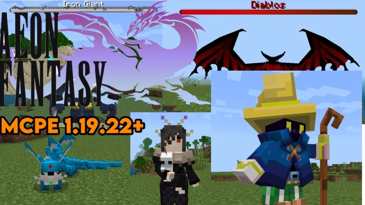 Addon AEON FANTASY Minecraft Bedrock Versi 1.19.22+ - YouTube
