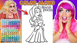 Color Sarah Sanderson From Hocus Pocus With Me Ohuhu Art Markers Color Along With Kimmi