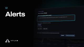 Alerts & Notifications in Atlas BI | Monitor Metrics