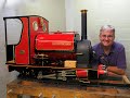 First steaming of a 3" scale Hunslet quarry-locomotive "Jennifer Ann"