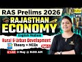 Rural &amp; Urban Development | Rajasthan Economy for RAS Prelims 2026 | English Medium | Madhuri Ma'am