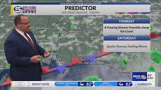 Spotty rain Saturday, More storms for Sunday | First Alert Storm Team Forecast 082826