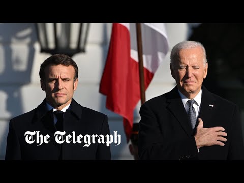 Biden fumbles words during welcome speech for French President Macron