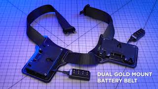 Dual V-Mountd-Mount Battery Belt With 10-Way D-Tap Outputs Indipro Tools