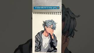 Anime Boy Art That Hits Different 😮‍🔥 #shorts