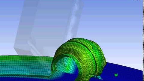 Ansys Workbench explicit dynamics cutting of convex AlSi 1045 workpiece example 22