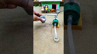 Diy how to make mini motor water pump project and mini tractar video #minitractor #shorts #diy # 344