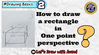 🔴How to draw a rectangle in One Point perspective? || @rtistanand  ||