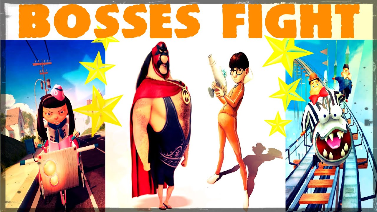 Despicable Me Minion Rush Battle All Bosses. VECTOR, EL MACHO, MEENA