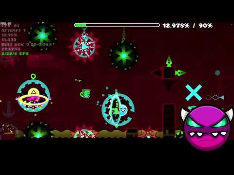 "pg clubstep" 100% Complete + Difficulty Meter - by pg1004 (Hard Demon) (1080p 60 FPS)