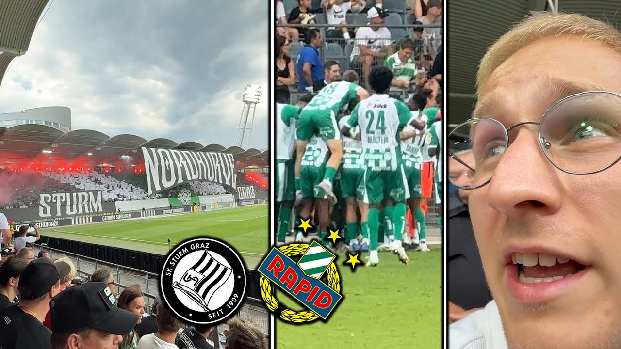 STURM GRAZ vs. SK RAPID | viele Chancen & geile Choreo ⚽