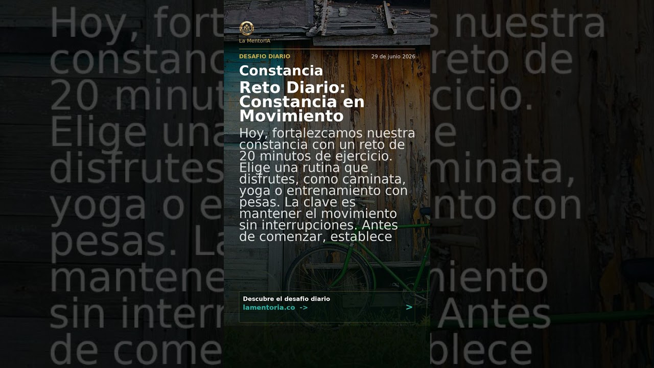 🔥 Desafío del día — 29 de junio de 2026