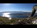 View of Tromsø Island on a sunny day (4K)