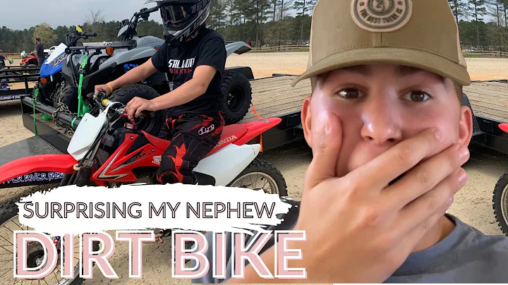 BUYING A DIRT BIKE, Surprising my nephew, Family V...