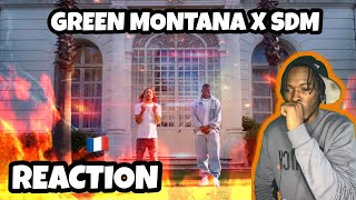 AMERICAN REACTS TO FRENCH RAP! Green Montana - Evidemment Feat SDM (Clip Officiel)