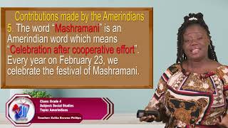 Social Studies - Grade 4: Amerindians