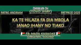 Ho anjarako(TOVO JHAY)-Karaoke