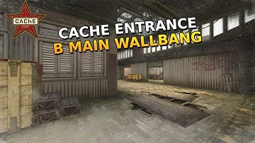 Cache Wallbang - CT Spawn (Entrance) to B Main | CSGO
