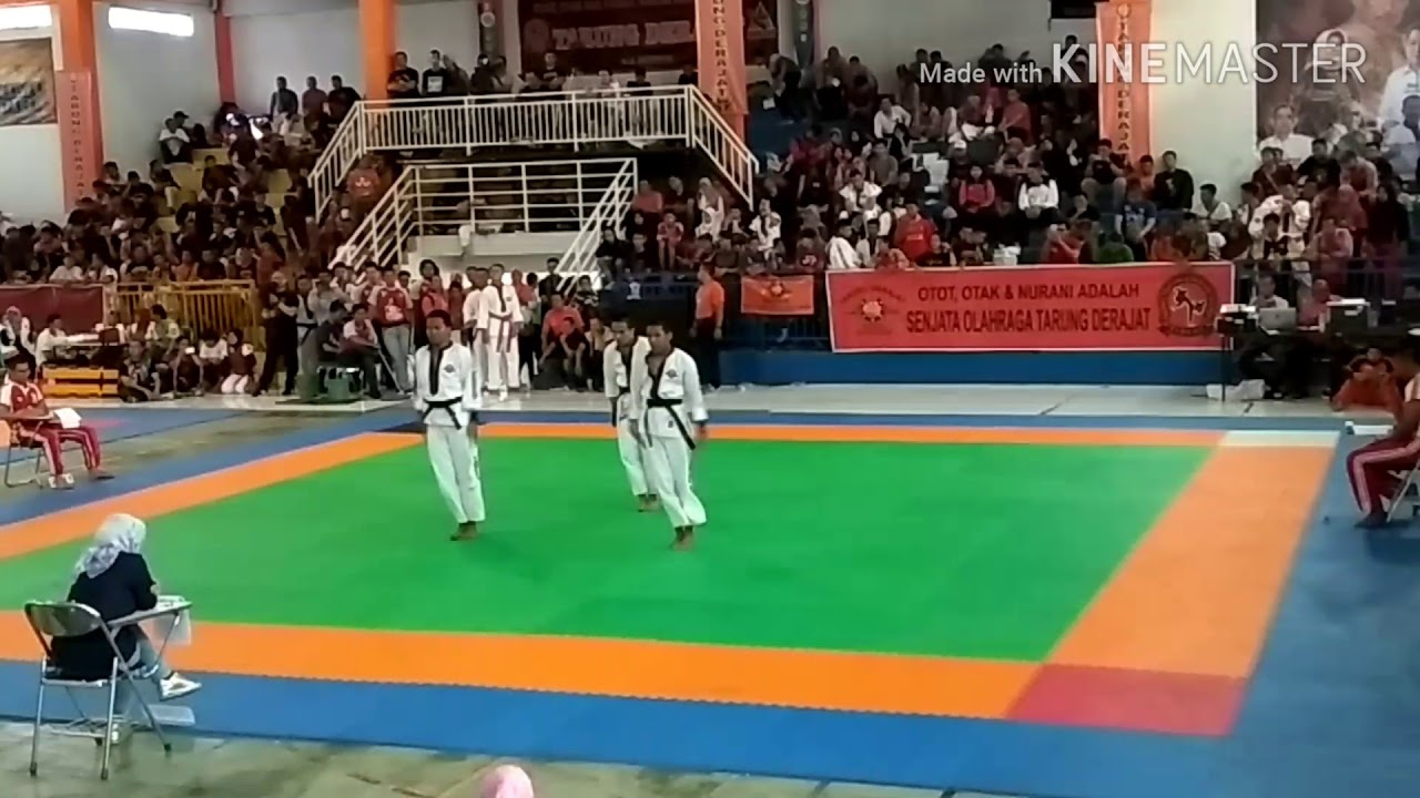 Seni gerak serangan tarung derajat bk porda 2017 kab Bekasi - YouTube