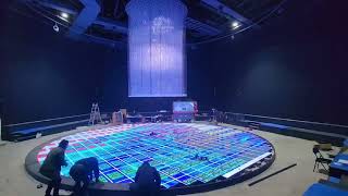 Immersive Indoor Led Floor Tile Screen Custom Shapes Interactive Display Solutions