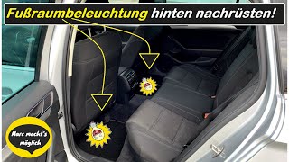 Audi A4 B9 8W LED Fußraumbeleuchtung vorne Nachrüstpaket