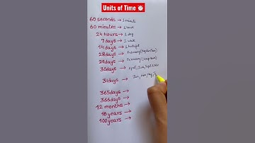 Learn Units of Time! #math #youtube #tutor #shorts #mathtrick #learning #youtubeshorts #youtuber