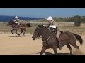 Victorian cavalry drill, and 'tent pegging' at Fort Rinella